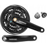 Система SHIMANO ALTUS, M311, 170мм, квадрат, 48/38/28T, черный EFCM311C888XL